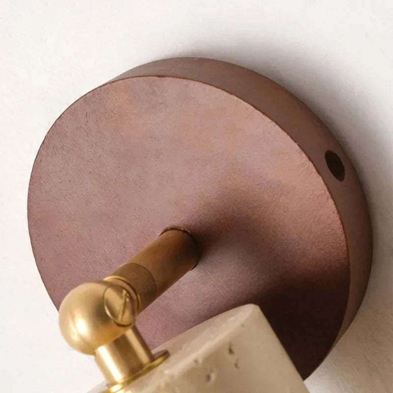 DecorBites™ Copper LED Wall Light Fixture Nordic Modern Plug In Bedside Lamp