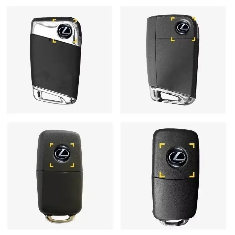 14/15MM Car Remote Key Sticker Aluminum Emblem Decoration Decal For Lexus