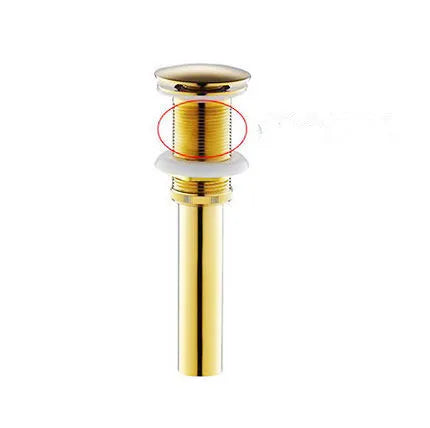 DecorBites™ Gold Brass Square Basin Faucet Single Handle Deck Mounted Bathroom Sink Mixer