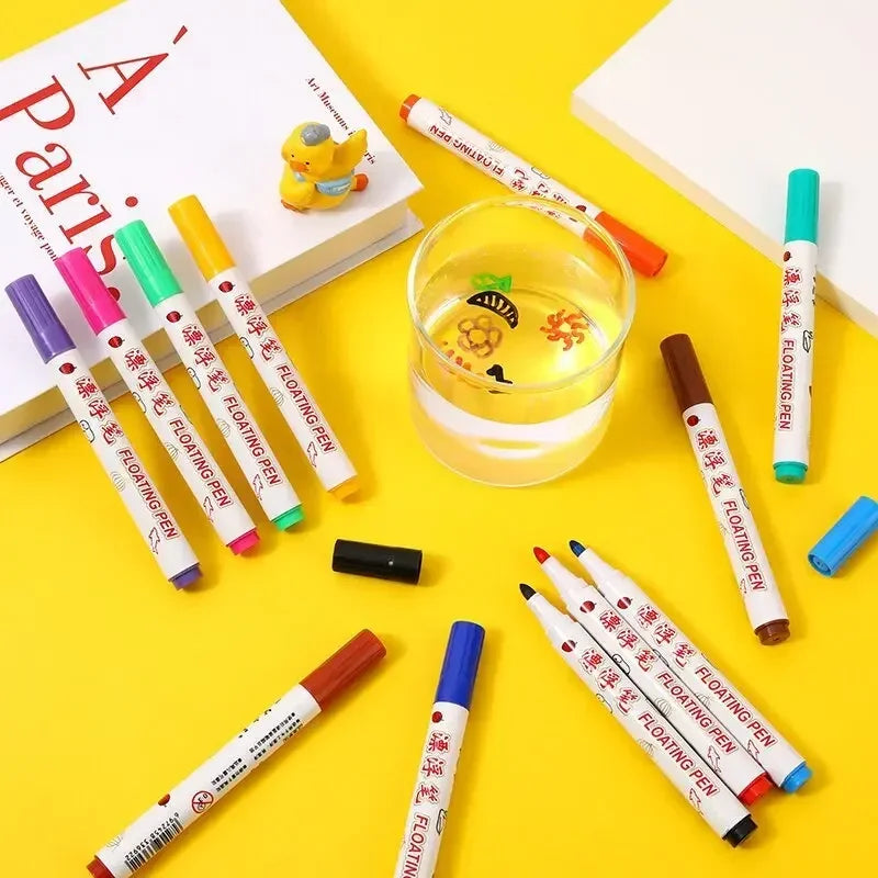 Floating Marker Pen Set | Montessori Magic Water Drawing Toy for Kids