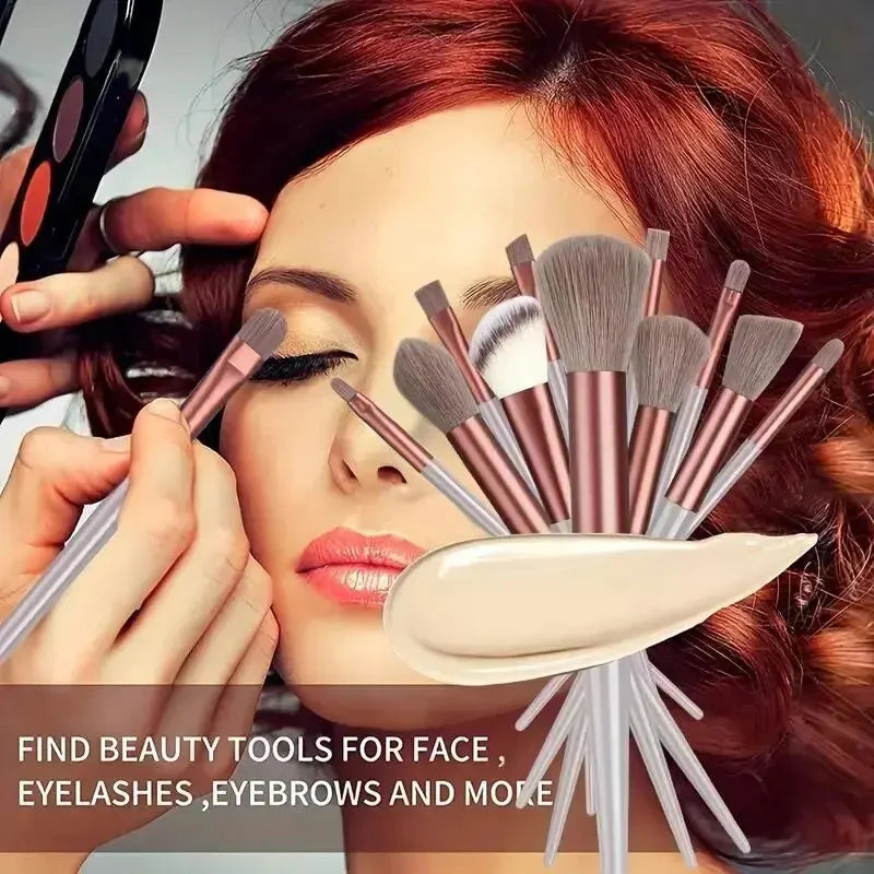 Soft Fluffy Professional Makeup Brush Set - 13-16pcs for Foundation, Eyeshadow, and More