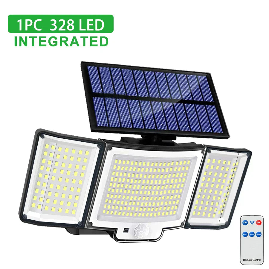 DecorBites™ 348 LED Solar Super Bright Motion Sensor Light with 3 Modes