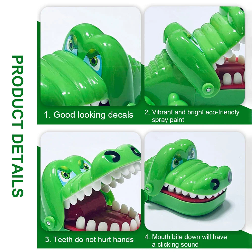 Crocodile Bites Fingers Game | Funny Alligator Tooth Reaction Toy for Kids