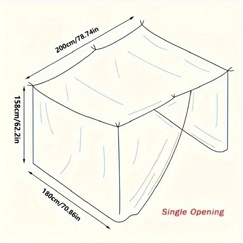 Portable Mosquito Net for Bed | Single Opening Encrypted Mosquito Cover