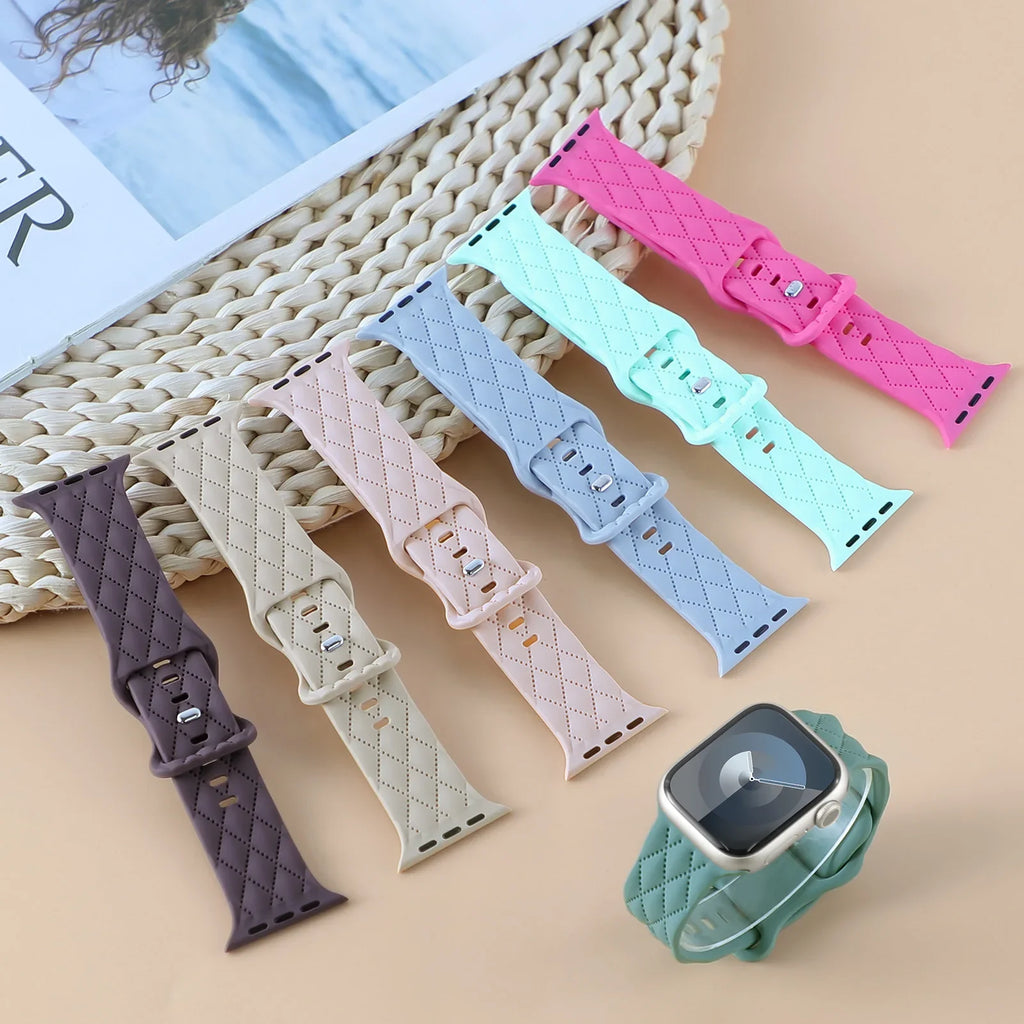 Apple Watch Silicone Strap - Soft Flexible Waterproof Band