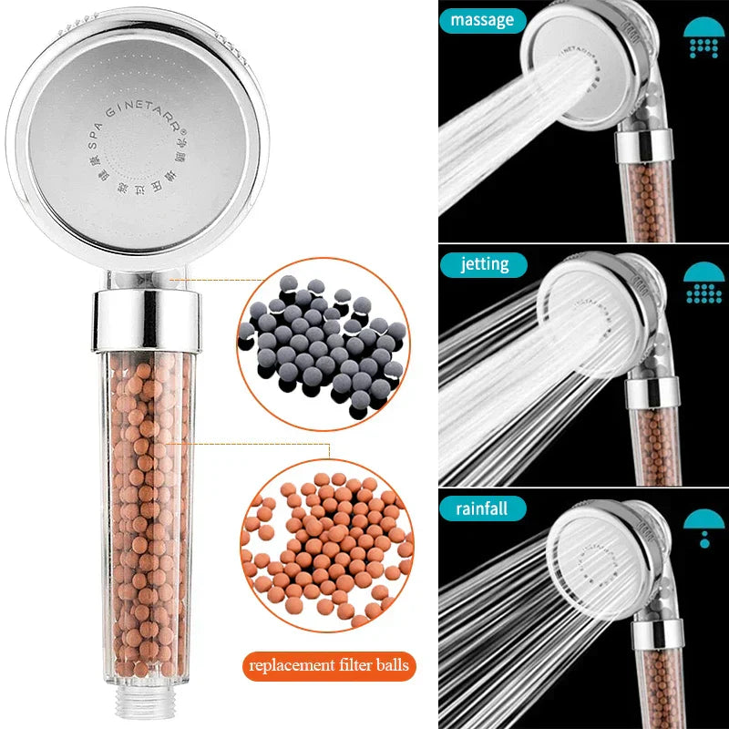 DecorBites™ Adjustable Jetting Shower Head High Pressure Handheld SPA Shower Head
