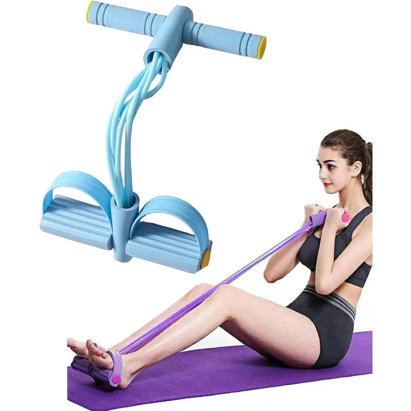 6-Tube Resistance Bands for Abs | Portable Sit-Up Assist for Home Gym