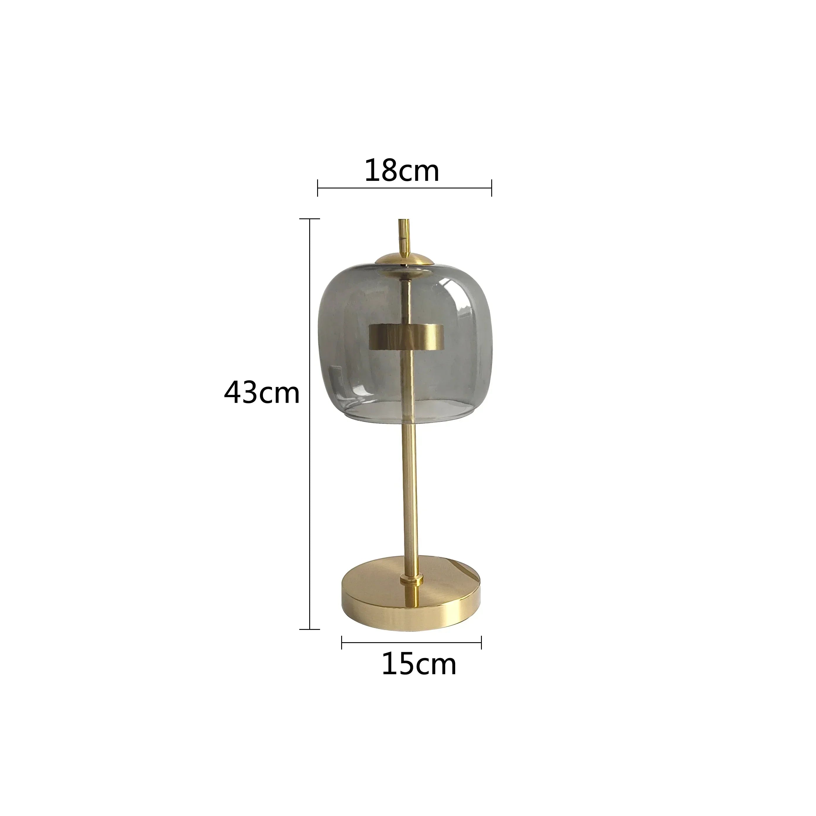 DecorBites™ Glass Table Lamp: Modern Nordic Design for Bedroom Living Room Decor