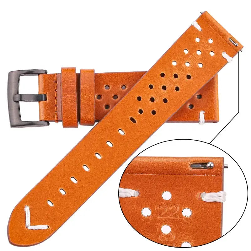 Samsung Galaxy Watch Genuine Breathable Leather Strap