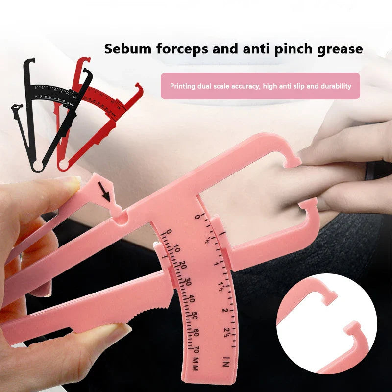 Body Fat Caliper for Home Use | Skinfold Thickness Tester for Fitness Tracking