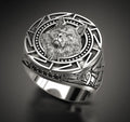 Andara 925 Sterling Silver Ring | Retro Wolf Totem Warrior Ring for Men