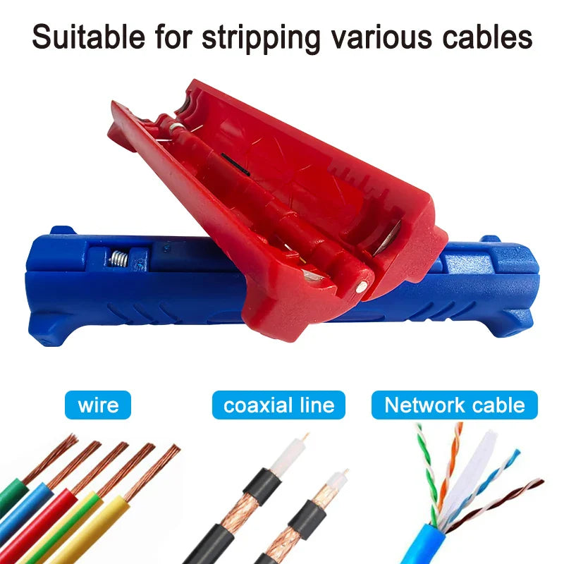 Portable 2-in-1 Cable Stripper | Multifunctional Automatic Wire Stripper Tool