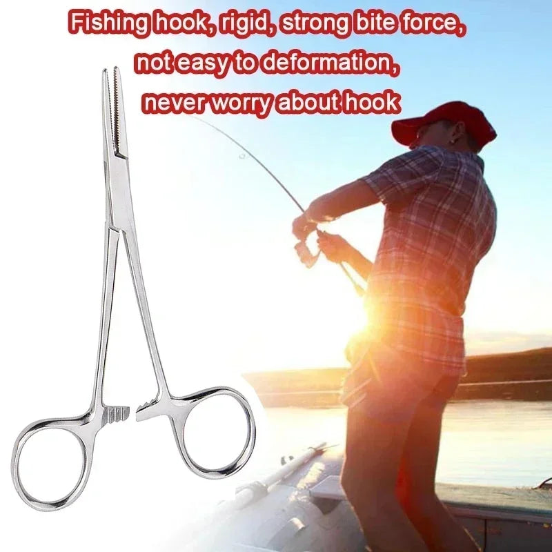 Stainless Steel Locking Forceps | Multi-Purpose Hemostatic Clamp for Fishing and Crafting