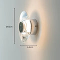 DecorBites™ Crystal Bedside Wall Lamp: Modern Minimalist Circular Design for Home