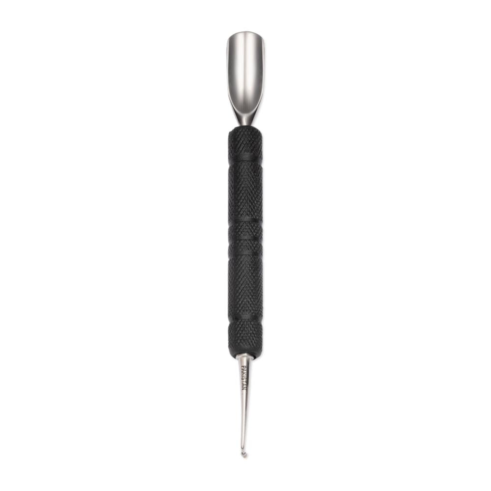 Satin Edge Rubber Grip Cuticle Pusher and Spoon Nail Cleaner