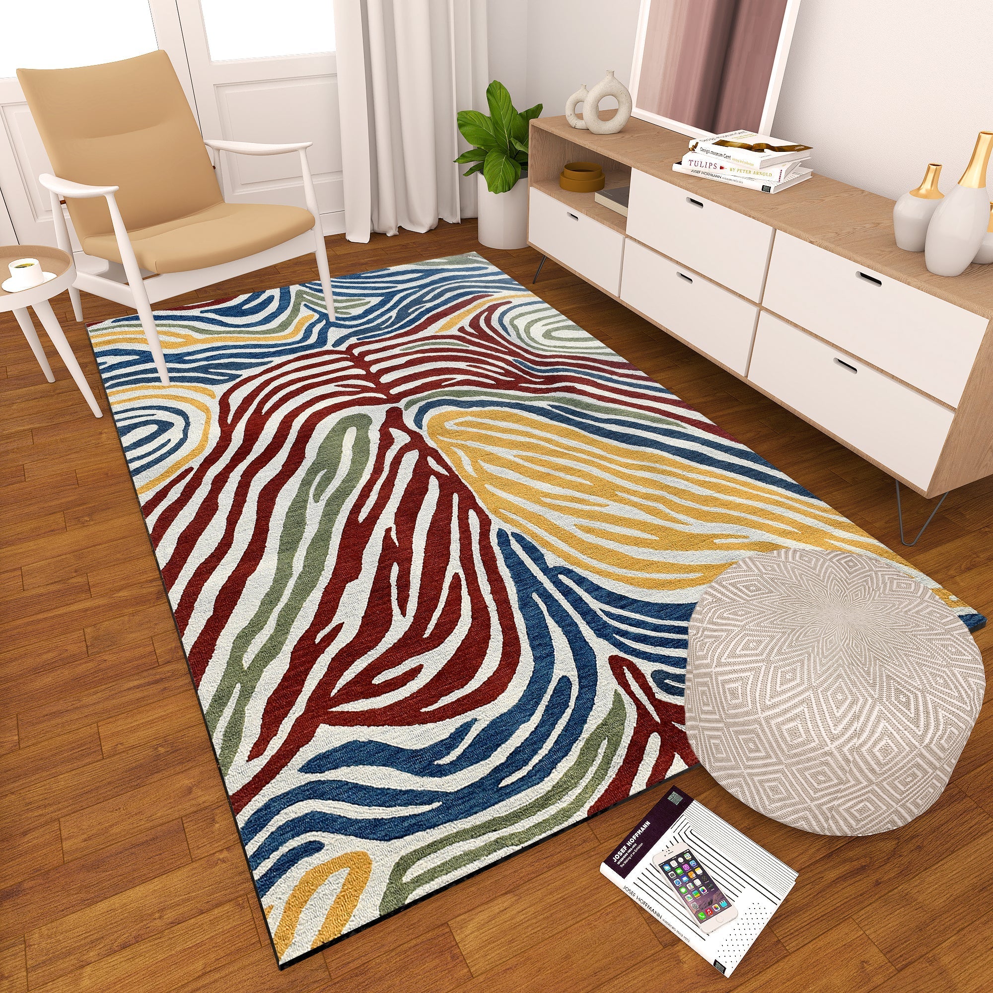 Premium Hand-Tufted Rug Made of 100% Wool  - Savanna - 6x9 Feet