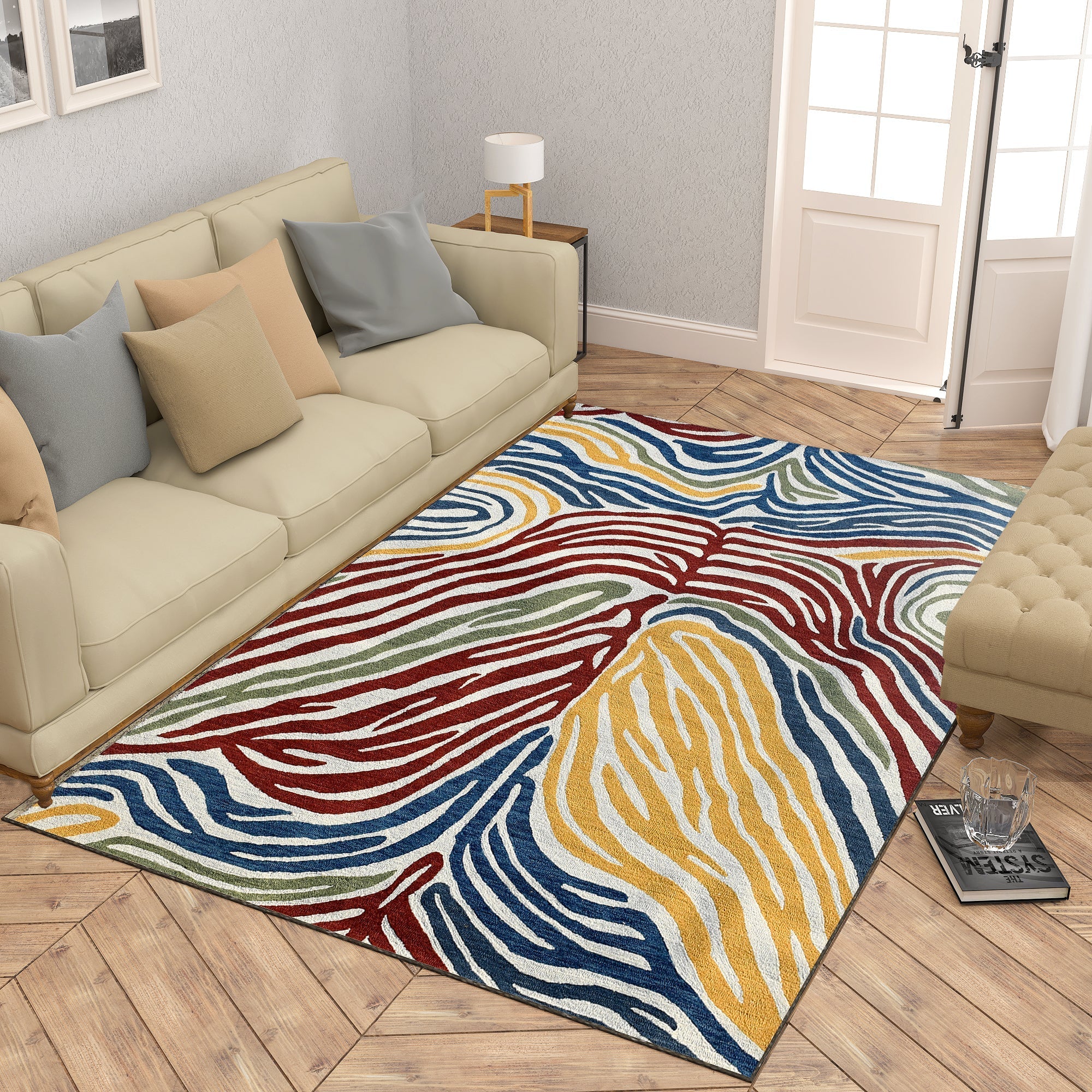 Premium Hand-Tufted Rug Made of 100% Wool  - Savanna - 5x8 Feet
