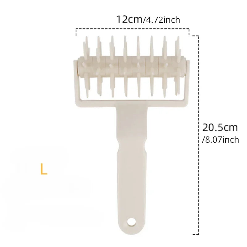 Pizza Dough Docker Roller | 3-Size Plastic Pastry Perforator for Even Baking