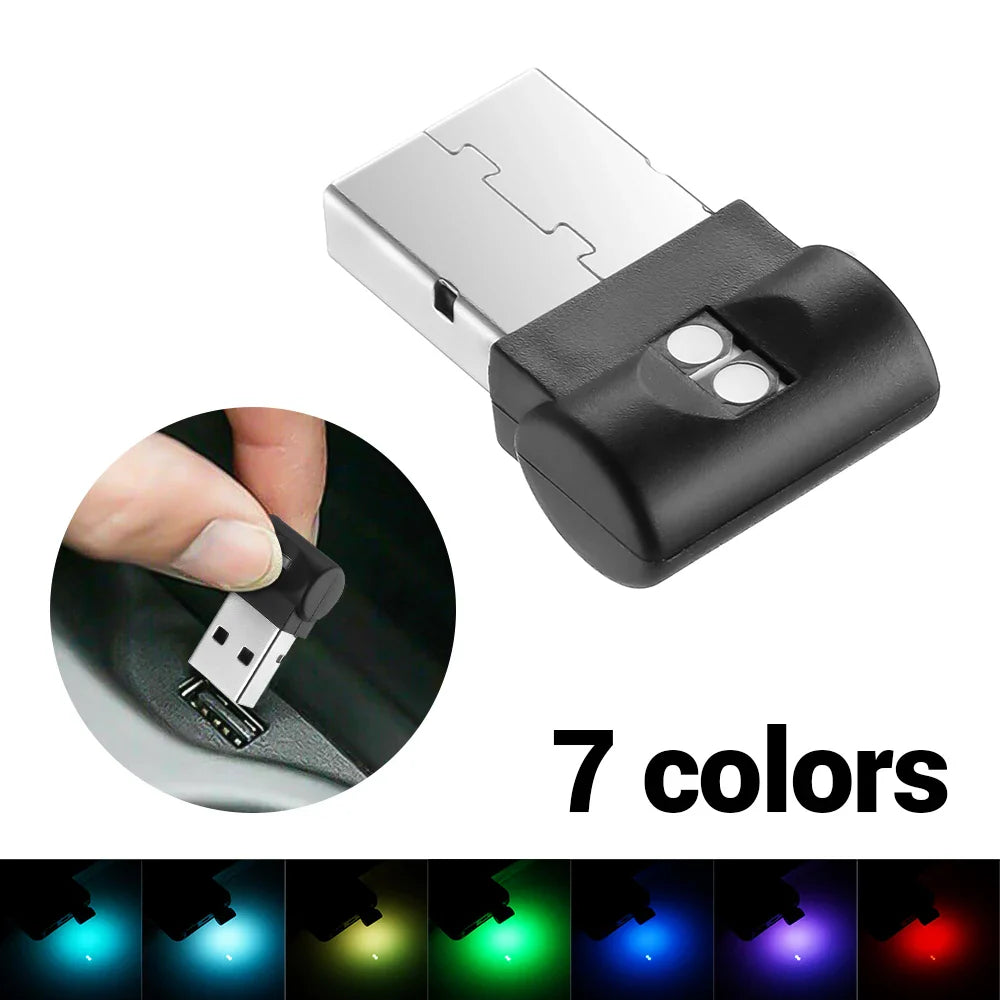 Mini USB LED Car Light | Auto Interior Atmosphere Lamp