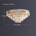 DecorBites™ Gold LED Crystal Ceiling Light: Luxury Home Decor Fixture