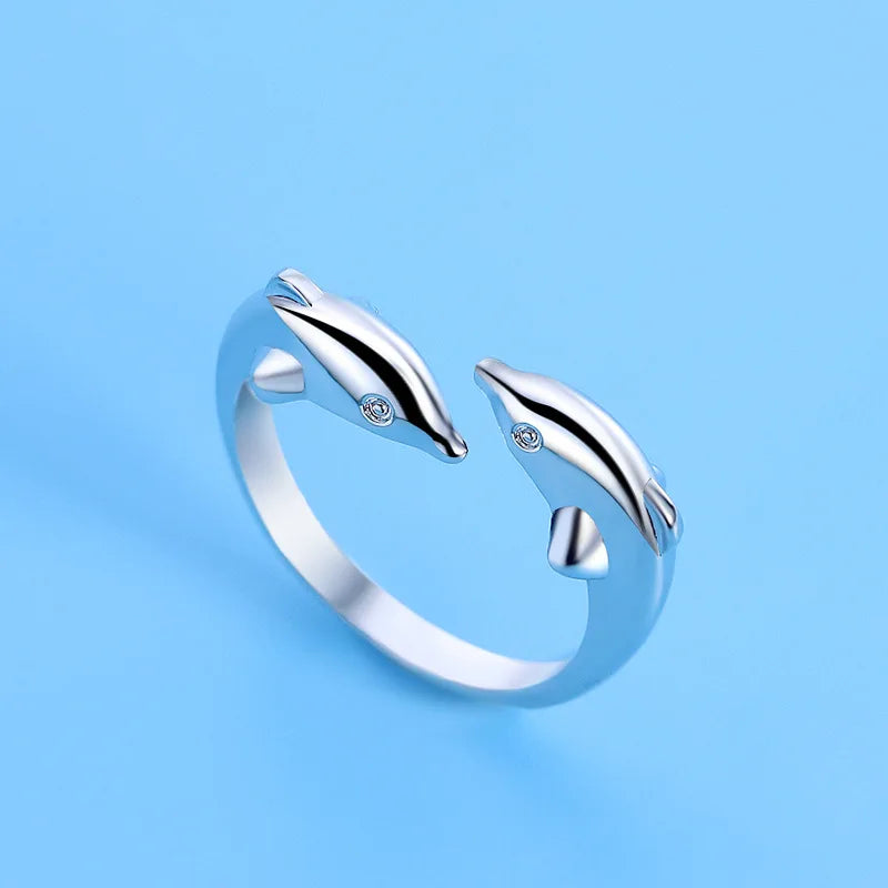 925 Sterling Silver Zircon Adjustable Ring | Women's Cocktail Jewelry