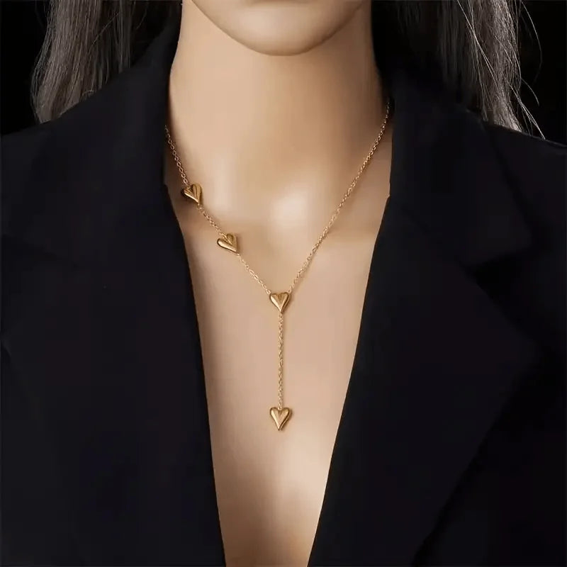 Waterdrop Pendant Necklace | Minimalist Stainless Steel Teardrop Jewelry for Women