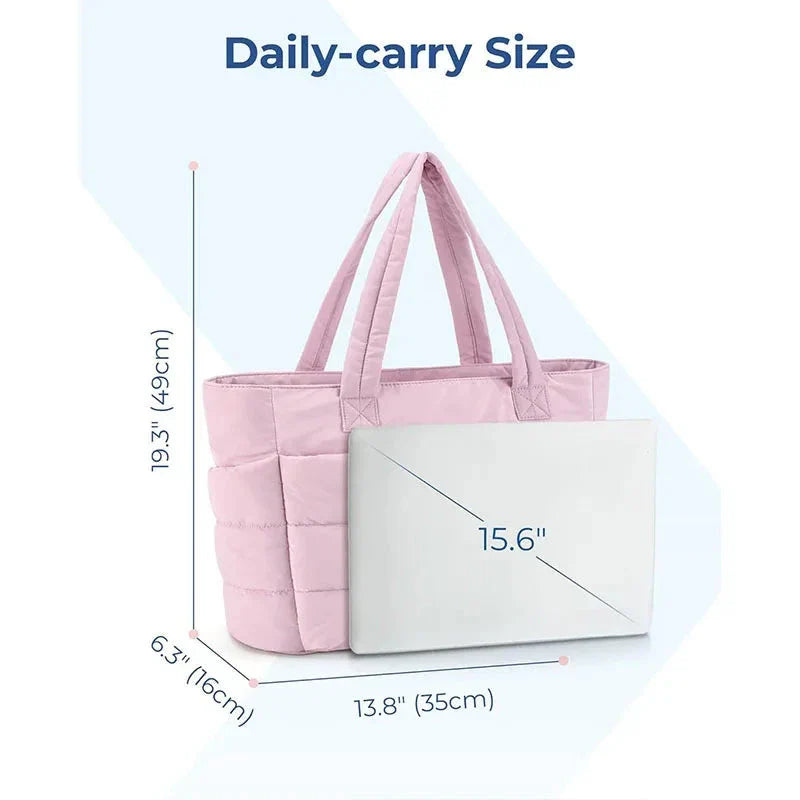 Large Capacity Women’s Tote Bag – Messenger Shoulder Handbag with Pockets