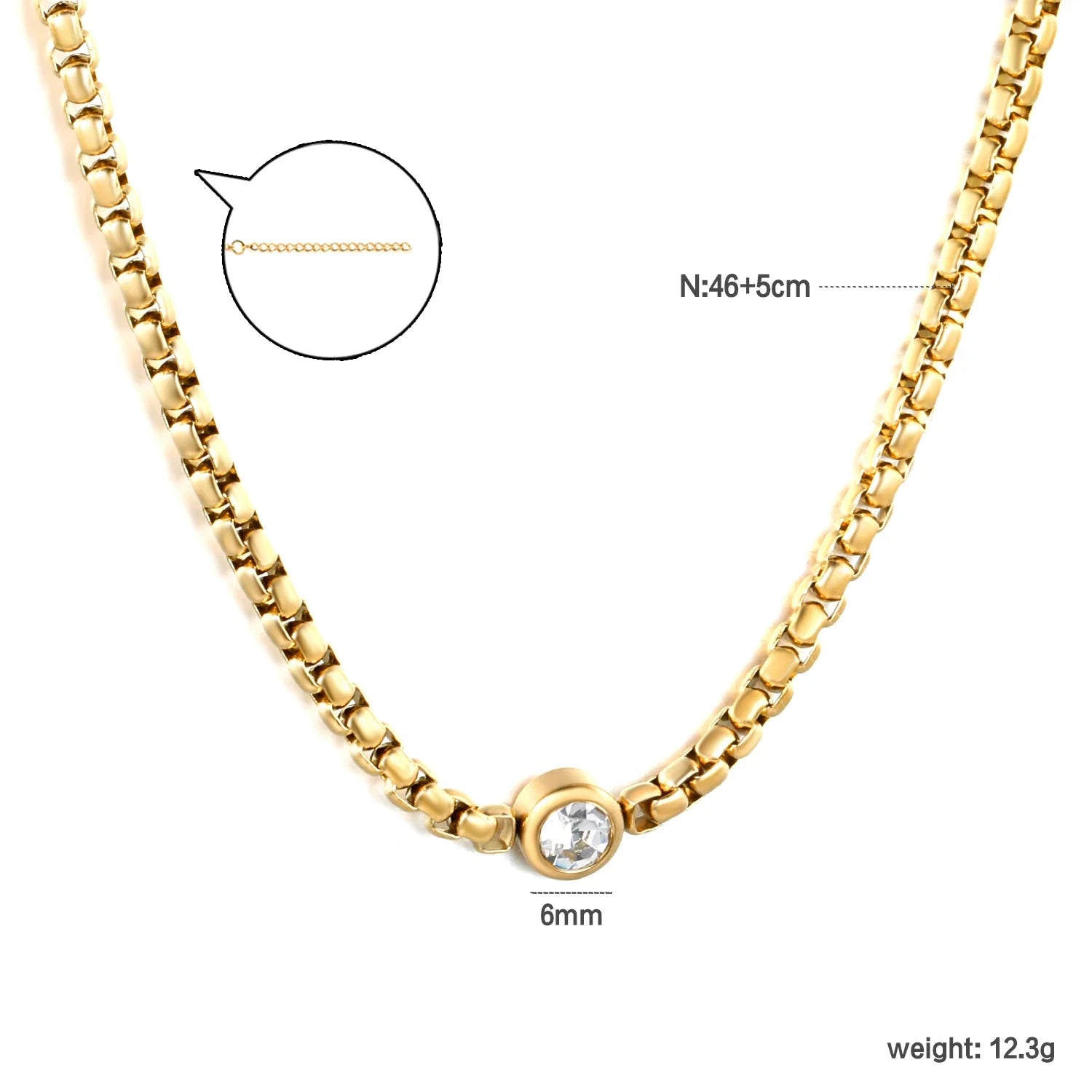 Waterdrop Pendant Necklace | Minimalist Stainless Steel Teardrop Jewelry for Women