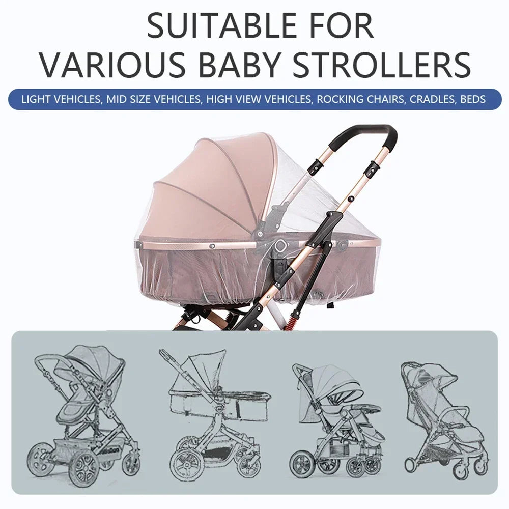 Mosquito Net for Baby Stroller | Summer Insect Shield for Pram and Pushchair