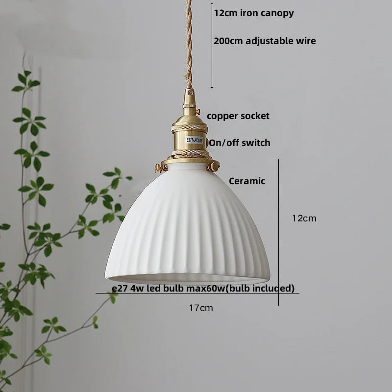 DecorBites™ Ceramic Flower LED Pendant Lamp, Nordic Modern Kitchen Lighting