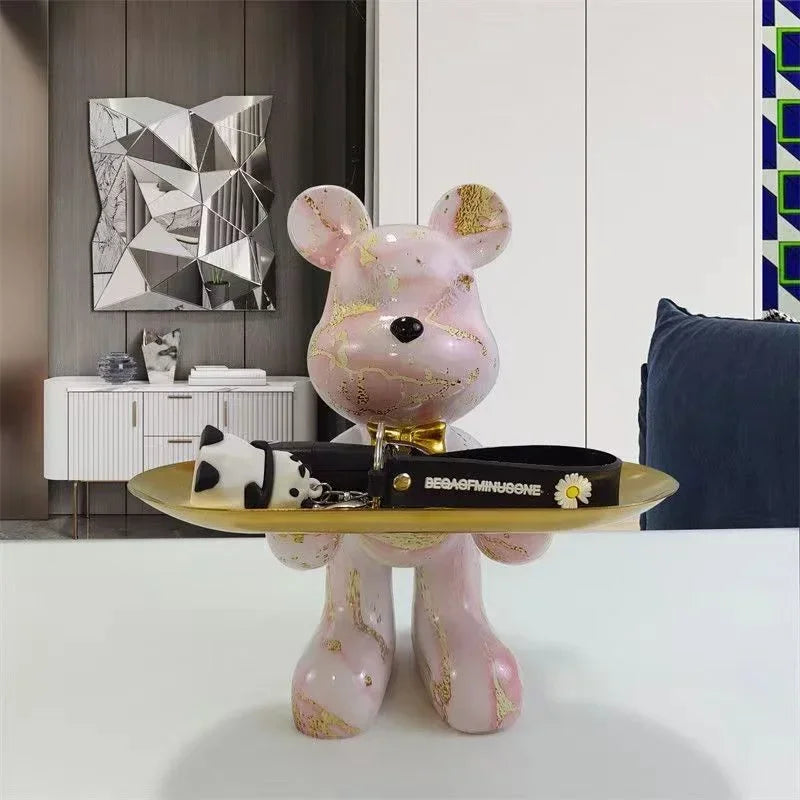 DecorBites™ Graffiti Bear Figurine Home Decor Sculpture Shelf Statue Table Gift