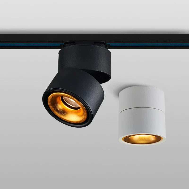 DecorBites™ COB LED Ceiling Spot Light, Adjustable Angle, Black/White Shade, AC85-265V