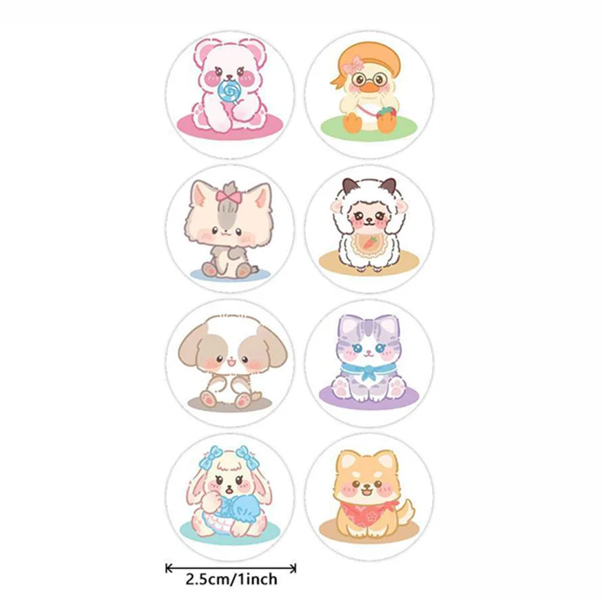 Teacher Reward Stickers for Kids | 100-500pcs Cute Animal Motivational Stickers