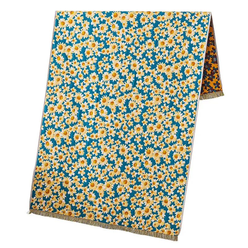 DecorBites™ Country Flowers Cotton Bath Towel