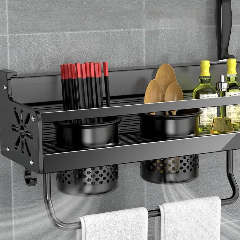 DecorBites™ Double-Layer Kitchen Organizer Wall Spice Storage Rack