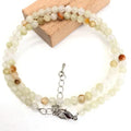 2025 Natural Stone Crystal Choker Necklace | 4mm Bohemian Adjustable Choker