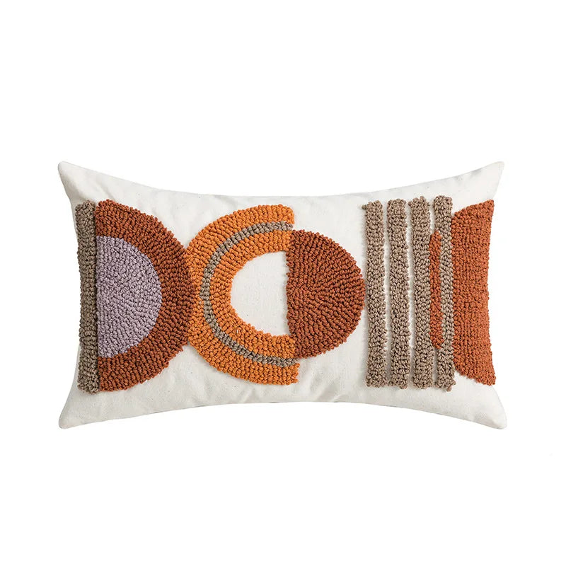 DecorBites™ Geometric Embroidered Cushion Cover - 45x45cm/30x50cm - Ethnical Pattern