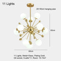 DecorBites™ Gold LED Glass Pendant Light for Modern Indoor Lighting