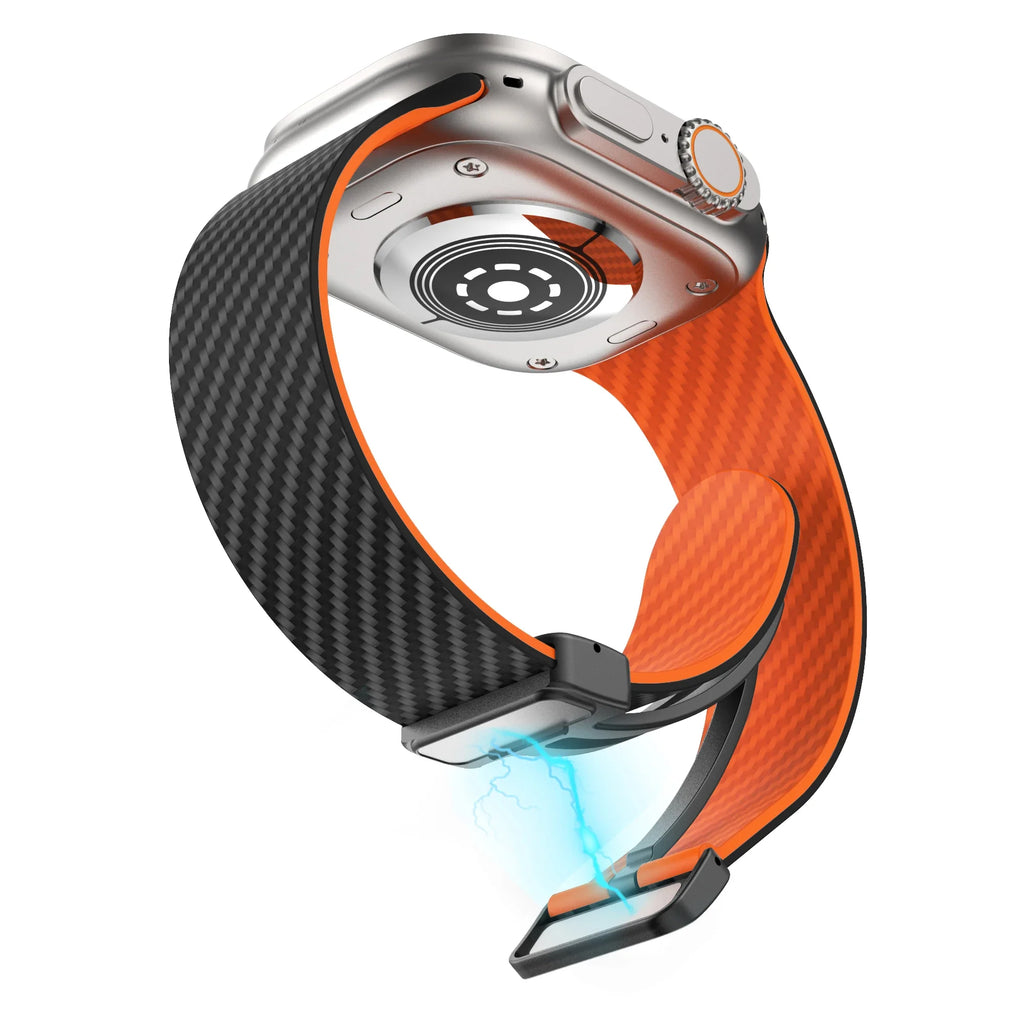 Apple Watch Silicone Strap - Magnetic Buckle, Durable Design