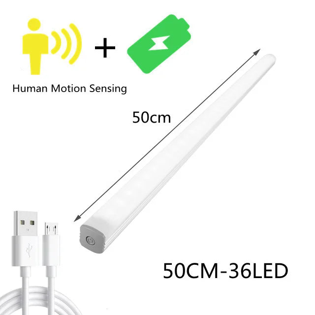 DecorBites™ LED Cabinet Light Wireless Dimming Rechargeable Motion Sensor Wardrobe Night Lamp