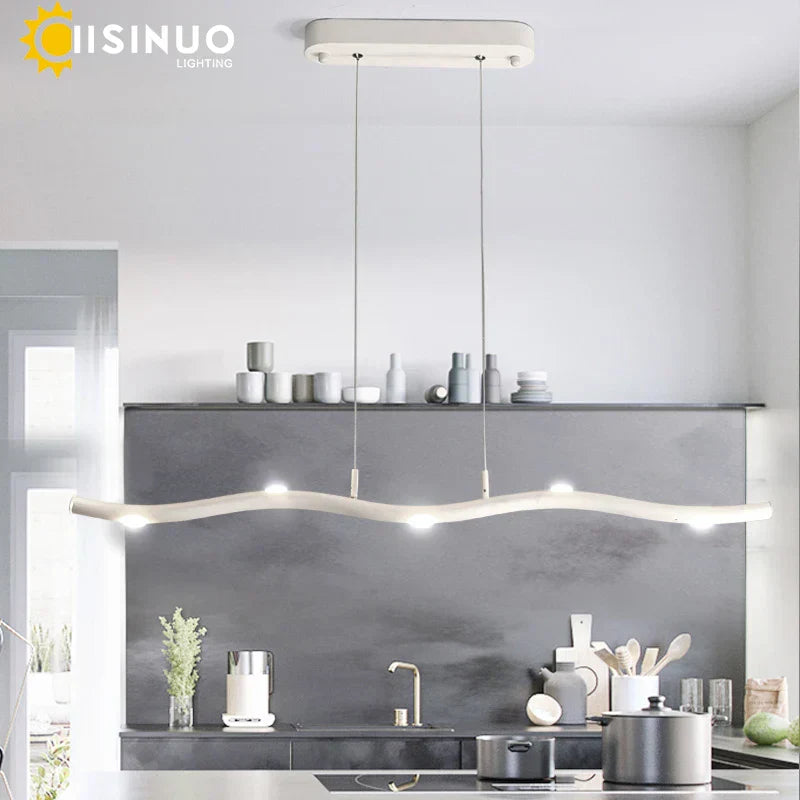 DecorBites™ LED Wave Pendant Light for Office Dining Living Room Decor