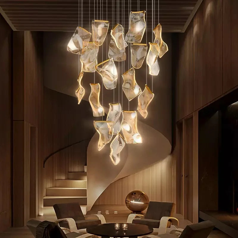 DecorBites™ LED Ceiling Chandelier Stairs Pendant Lamp Modern Novelty Lighting Living Room Dining Room