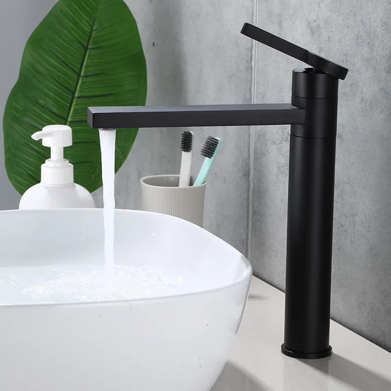 DecorBites™ Gold Solid Brass Bathroom Basin Faucet Mixer Sink Tap