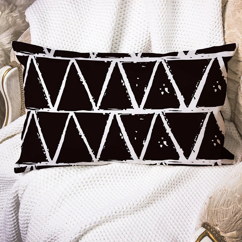 DecorBites™ Geometric Wave Line Waist Pillowcase Set