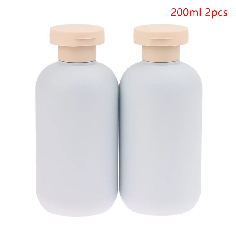 2Pcs Empty Plastic Pump Lotion Bottles | Travel Size Refillable Containers