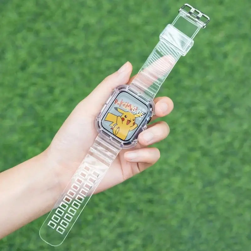 Apple Watch Clear Silicone Band - Durable Comfortable Strap