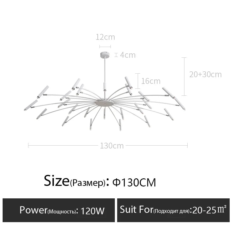 DecorBites™ LED Chandelier: Modern Nordic Design for Living Room, Bedroom, Office, Study - Home Décor Lighting