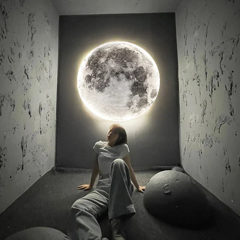 DecorBites™ Creative Moon Earth LED Wall Lamp for Modern Living Spaces