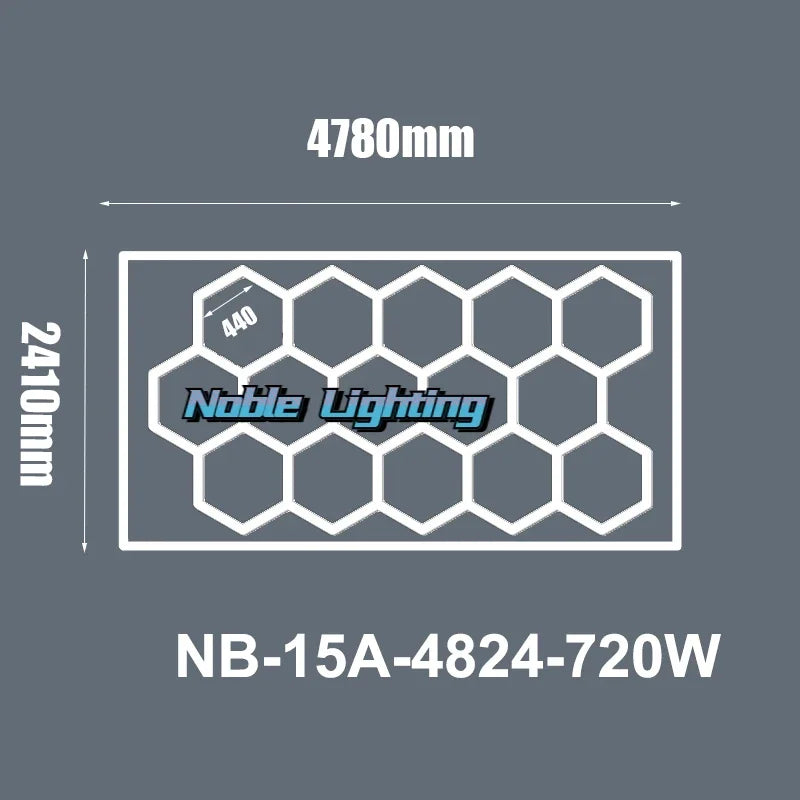 DecorBites™ Hexagon LED Ceiling Light: High-Performance, Best-Selling, Honeycomb Design