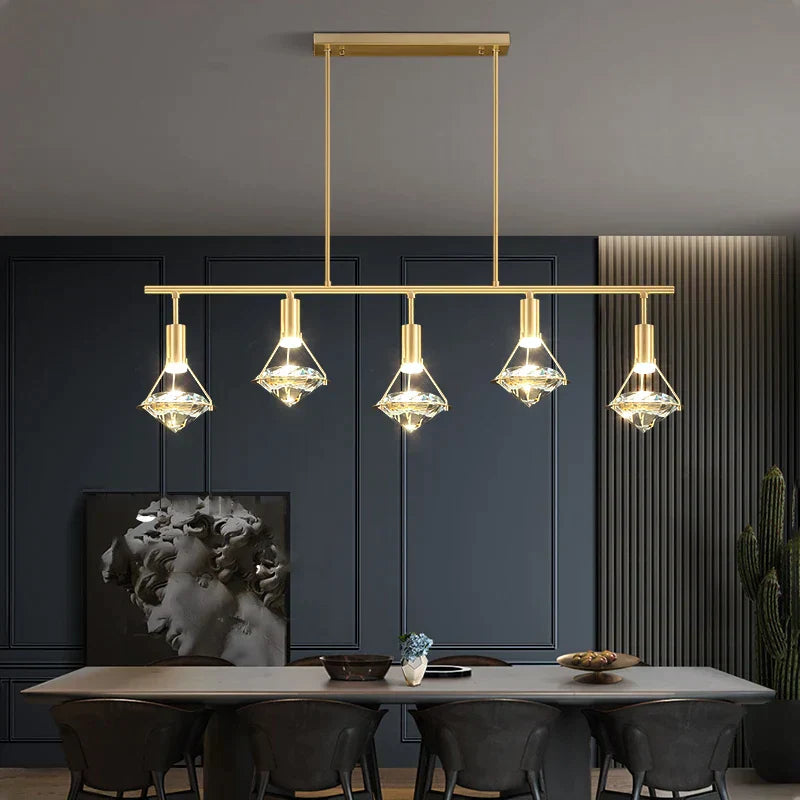 DecorBites™ Diamond Crystal Pendant Light for Living Dining Room Décor